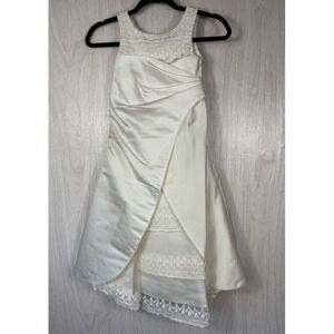 Tiffany Designs Toddler Formal Dress Satin Embroidered Beaded Flower Girl Chic‎